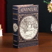 Сейф-книга тайник "Приключения. Карта" 